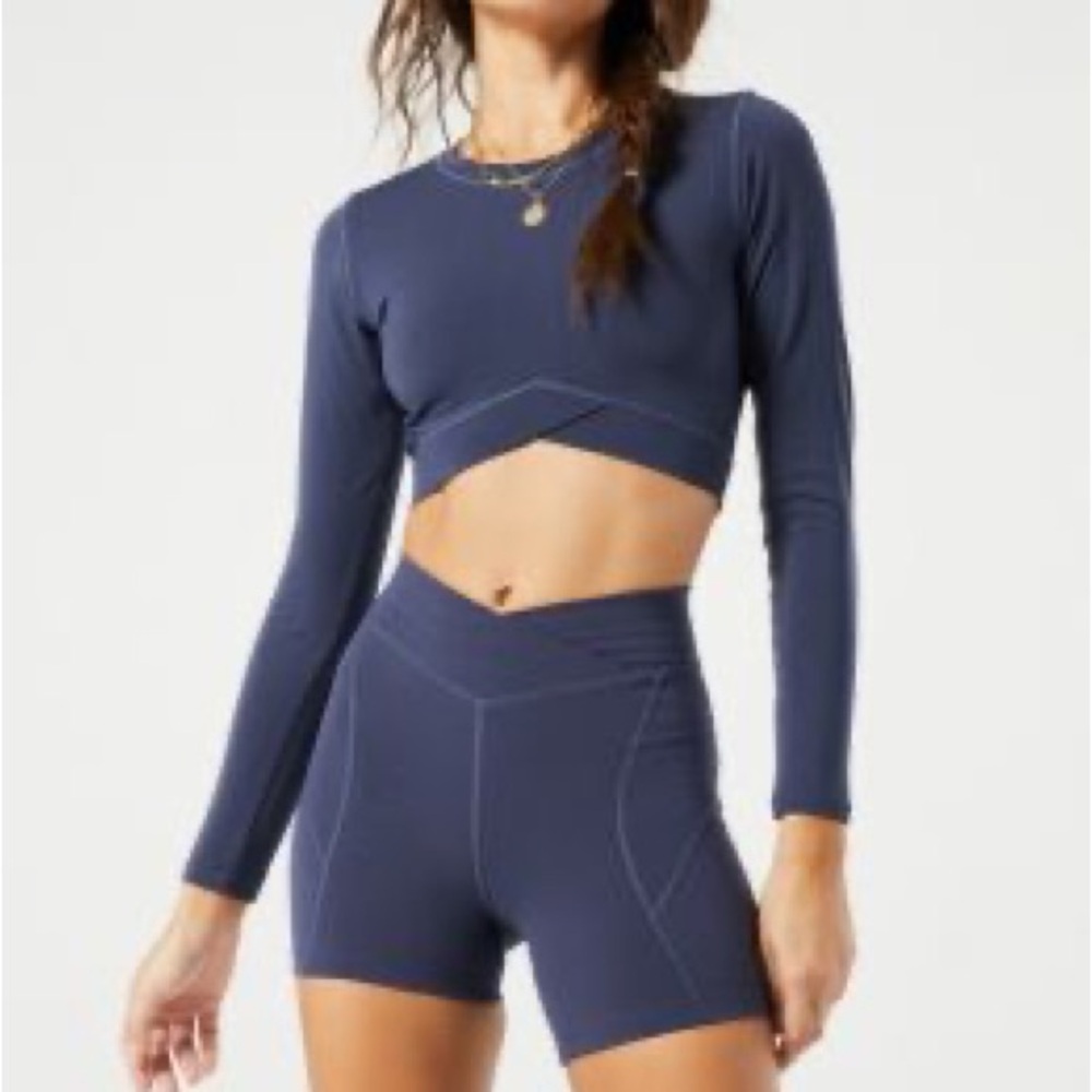 Stylish Navy Blue Activewear Set